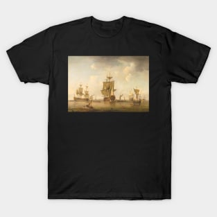 Charles Brooking - Men of War in Harbour T-Shirt